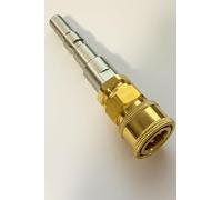 Adaptador Kränzle D12 a 1/4" IG de acoplamiento rápido - Acero inoxidable y latón - Adaptador de alta presión de 250 bares - Conexión rápida para accesorios de limpiador de alta presión Kränzle M&M