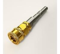 Adaptador Kränzle D12 a 3/8" IG de acoplamiento rápido - Acero inoxidable y latón - Adaptador de alta presión de 250 bares - Conexión rápida para accesorios de limpiador de alta presión Kränzle M&M