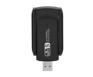 Adaptador LAN WiFi tarjeta de red USB Dual-Band tarjeta de red inalámbrica ajuste automático de la velocidad para PC Desktop