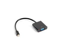 Adaptador Lanberg AD-0006-BK Mini DisplayPort a VGA 0,2m 1920x1200 Macho/Hembra