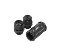 Adaptador Lanberg AD-RJ45-OS6-IP67 RJ-45 a RJ-45 Negro IP67
