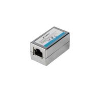 Lanberg Adaptador RJ45 hembra a hembra AD-RJ45-RJ45-OS6 Cat.6 FTP Plata
