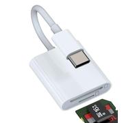 Adaptador Lector de Tarjetas SD Micro SD a USB C (2 en 1) para iPhone15 para Apple iPad Pro MacBook Air Card Reader TF Memoria Tarjeta MacBook Mini Transferir Datos Cámara Puerto Exterior Tarjetas