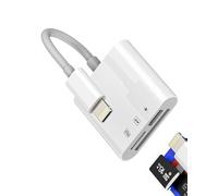 Adaptador Lector de Tarjetas SD Micro SD para iPhone (3 en 1) Card de Tarjeta Reader Carga Lightning Memoria Memoria Memoria Foto para Apple iPad de Fotográfica Máquina Lector Memory TF Camera