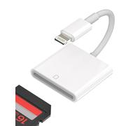 Adaptador Lector de Tarjetas SD para Apple iPhone 14 13 12 11 Pro MAX 7 8 Plus X XR XS para iPad Air Lightning a SD Card Reader Cable Accesorios Lector Compact Flash Conector Memory Stick Adapter