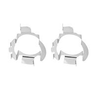Adaptador LED H7, 1 par de aluminio H7 LED Adaptador de retenedor de adaptador de faro plateado para