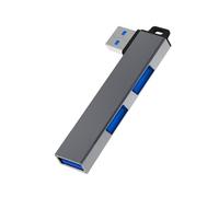 Adaptador ligero USB 3.0 para ordenadores portátiles con 1 puerto USB 3.0 y 2 puertos USB 2.0, diseño compacto y portátil