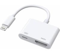 Adaptador Lightning a HDMI para iPhone a TV, [certificado Apple MFi] 1080P Lightning Digital AV Adaptador DVI HDTV Cable adaptador para iPhone 14 13 12 11 XS XR X 8 a HD TV proyector monitor