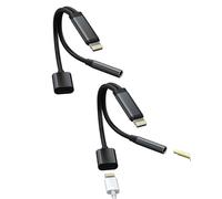 Adaptador Lightning a jack de 3,5 mm para auriculares (2 unidades) divisor Aux Cable para Apple iPad para iPhone Audio Cargador Auriculares Headphone Cable Accesorios Rápida Carga Cables Pin Splitter
