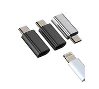 Adaptador Lightning a Micro USB (paquete de 3) Apple Jack Hembra Android Macho Convertidor Iphone Enchufe Cable Cargador Conector Cargador Puerto Adaptador Compatible para Huawei Xiaomi Redmi Google