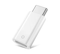 Adaptador Lightning a USB C Cargador para Apple Pencil 1 Generacion y iPad 10 Generación 2022, Adaptador USB C a Lightning Conector Adaptador de Carga Soporta Emparejamiento Bluetooth | Blanco