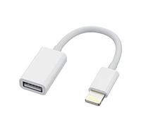 Adaptador Lightning a USB Cable OTG para Apple iPhone 14 13 12 11 Pro Max 7 8 Plus X SE XS XR para iPad Air Memoria Descargar Fotos Ratón Lector Tarjetas Accesorios Card Reader Jack divisor