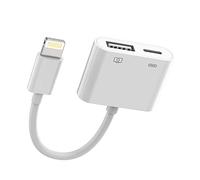 Adaptador Lightning a USB Cargador 2 en 1 para Apple iPhone 14 13 12 11 Pro Max 7 8 Plus X SE XS XR para iPad Air Jack Memoria Ratón Lector Tarjetas Accesorios Cable OTG Descargar Foto Divisor