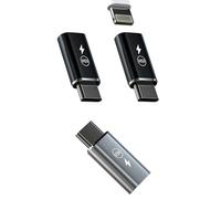 Adaptador Lightning Femenino a USB-C Masculino 65W (3 Piezas) para Apple Cable de Carga Rápida Puerto Type-C Carga Thunderbolt Accesorios para iPhone Cargador Android para iPad compatible para Samsung