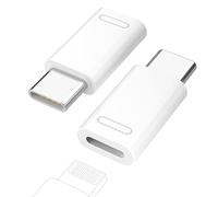 Adaptador Lightning hembra a USB-C 35 W, 2 unidades USB-C macho a hembra, adaptador compatible con iPhone 15/16 Pro Max/15 Plus, para carga rápida, no para audio