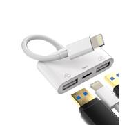 Adaptador Lightning to USB Adapter Cable OTG Conversor Cargador Jack para Apple iPhone 14 13 12 11 Pro MAX 7 8 Plus X para iPad Air Mini Accesorios Lectorlector Tarjetas Conector Pendrive Teclado