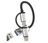 Adaptador Lightning USB C a USB 3.0 para Apple iPhone 15 14 compatible con Samsung Macbook Air Adaptadores de cable OTG hembra tipo macho tipo llave de adaptador lector de tarjetas convertidor IP