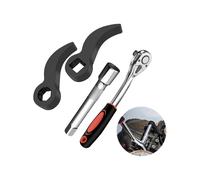 Adaptador Llave 4 Piezas, Adaptador Palanca 2 Piezas 1/2 Pulgada y Llave Trinquete 1/2 Pulgada, Herramientas Reparación Automóviles con Barra