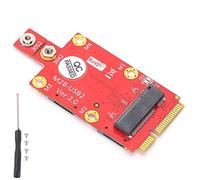 Adaptador M.2 a Mini PCI-E, módulo convertidor con ranura para tarjeta SIM Accesorios para computadora portátil, compatible con conector push de tarjeta SIM y dimensión de tarjeta 3042/3052 tipo M.2 c