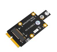 Adaptador M.2 Key B a Mini PCI-E con ranura para tarjeta Nano SIM dual para módulo 3G/4G/5G, color negro