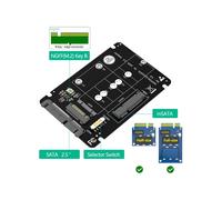 Adaptador M.2 NGFF MSATA SSD A 3.0 de 2,5 Pulgadas, Tarjeta Elevadora Convertidora M2 SSD MSATA para PC Portátil, Tarjetas Adicionales