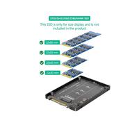 Adaptador M.2 NVMe M-Key A U.2 SFF-8639 con Carcasa, Tarjeta Convertidora de SSD M.2 NVMe PCIe 4.0/3.0 A Bahía de Unidad U.2 de 2,5"