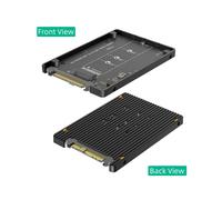 Adaptador M.2 NVMe M-Key A U.2 SFF-8639 con Carcasa, Tarjeta Convertidora de SSD M.2 NVMe PCIe 4.0/3.0 A Bahía de Unidad U.2 de 2,5"