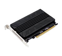 Adaptador M2 SSD a PCIE NVME M2 M-KEY PCIEX16 4 RAIDs PCI-E tarjeta dividida compatible con 4NVME SSD 2230/42/60/80 disipador de calor de aluminio M2 a PCIe adaptador NVME M2 M-KEY SSD RAIDs PCIE X16
