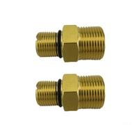 Adaptador M22 a 3/8, paquete de 2 unidades de salida de lavadora a presión para lavadoras eléctricas de gasolina, manguera de alta presión, herramienta de conexión de tubería de metal