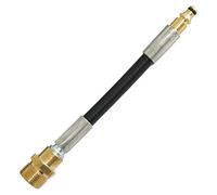 Adaptador M22 x 1,5 rosca macho con tubo flexible - Compatible con sistemas Quick Connect (entre otros, Kärcher, Parkside, B&D, Lavor, Nilfisk) - No es un producto original (para Nilfisk)