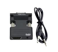 Adaptador macho a VGA hembra - Conector de conector visual, adaptador de señal límite | Convertidor de cable de pantalla multipuerto, dispositivo de puente de salida de computadora para amplificador