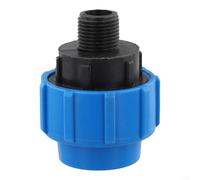 Adaptador macho de polipropileno para sistemas de riego de tuberías de polietileno, ajuste de riego por goteo de jardín, clasificación de presión de 16 bares, tamaños de 20/25/32 mm x 1/2 pulgadas/3/4