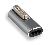 Adaptador magnético T-Tip, adaptador de carga 45 W-100 W, carga rápida PD, compatible con cables de carga tipo C, convertidor de puntas T, puerto de carga magnético