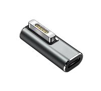Adaptador magnético USB C hembra a Mag-Safe 2 T Tip macho compatible con MacBook Pro Air tipo C convertidor conector compatible con 100W60W85W45W PD cargador de carga rápida 2013 2014 2015 MD223 A1465