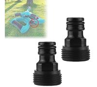 Adaptador Manguera Grifo Cocina Conector Grifo Manguera universal Plastico 3/4 Enchufe Rapido Agua Conectores de Grifo Jardin para 25 mm Rosca Exterior 2 Pieza (Plástico)