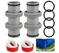 Adaptador Manguera Piscina 38mm, Conector Recto para Piscina Intex Bestway