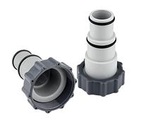 Adaptador Manguera Piscina,Adaptador Piscina, Adaptadores de Manguera de 1,5 y 1,25 Pulgadas para Kits de Piscina,serie A, con rosca, 2 unidades