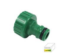 Adaptador manguera plastico 3/4 hembra granel