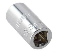 Adaptador métrico de llave hexagonal de 4 a 14 mm, doble resistencia, par de torsión alto para mano para herramienta de trinquete para llave hexagonal final/4 pulgadas de erosión de acero al cromo