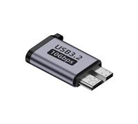 Adaptador Micro-B Macho A Tipo C Hembra Conector Micro-B USB3.0 Tipo-C para Disco Duro Externo Cable Adaptador HDD
