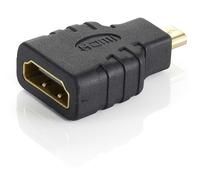 Adaptador Micro-HDMI Enchufe (D) Macho - HDMI (A) Hembra - EQUIP