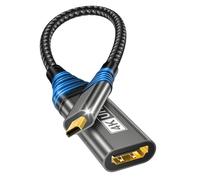 Adaptador micro HDMI to HDMI,cable adaptador 4K@60Hz 3D 1080P tipo D a A Compatible Con Ethernet,3D,HDR y ARC,Micro hdmi a hdm i compatible con Raspberry Pi 5/4,Hero,cámaras A6300 A6400,Yoga,ODROID
