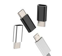 Adaptador Micro USB a USB C (3Pack) Type-C Conector Adaptadores para Apple iPhone 15 compatible con Samsung Convertidor MicroUSB Hembra Tipo Macho Cable Conector Carga Mini Tablet to-tp