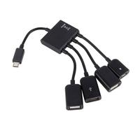 Adaptador Micro USB HUB para modelos Android, compatible con la función OTG con modo de carga conmutable y diseño multifuncional, buena calidad,
