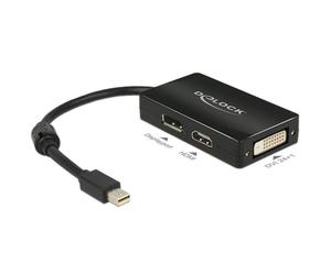 Adaptador Mini DisplayPort a DisplayPort + HDMI + DVI DeLOCK 0,16 m