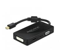 Adaptador Mini DisplayPort a VGA/HDMI/DVI DeLOCK 4K