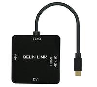 Adaptador Mini DP a HDMI VGA DVI, adaptador Mini DisplayPort a VGA para Surface Pro 6, 5, 4, 3, convertidor Thunderbolt a DVI para Mac, MacBook Pro, aire, HDMI Surface Book a TV, proyector, monitor..