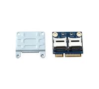 Adaptador Mini PCI-E para 2 SSD HDD para portátil, lector de tarjetas de memoria Micro-SD, SDHC, SDXC y TF a Mini PCIe