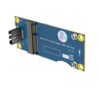 Adaptador Mini PCIE a USB 2.0 con ranura para tarjeta para tarjetas de red WWAN LTE Mini PCIe Expansion Card Holder Reemplazo