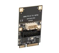 Adaptador Mini PCIE a USB3.2, Fuente de Alimentación Estable Mini Tarjeta de Expansión Frontal PCIE Plug and Play de 19 Pines para PC de Escritorio para